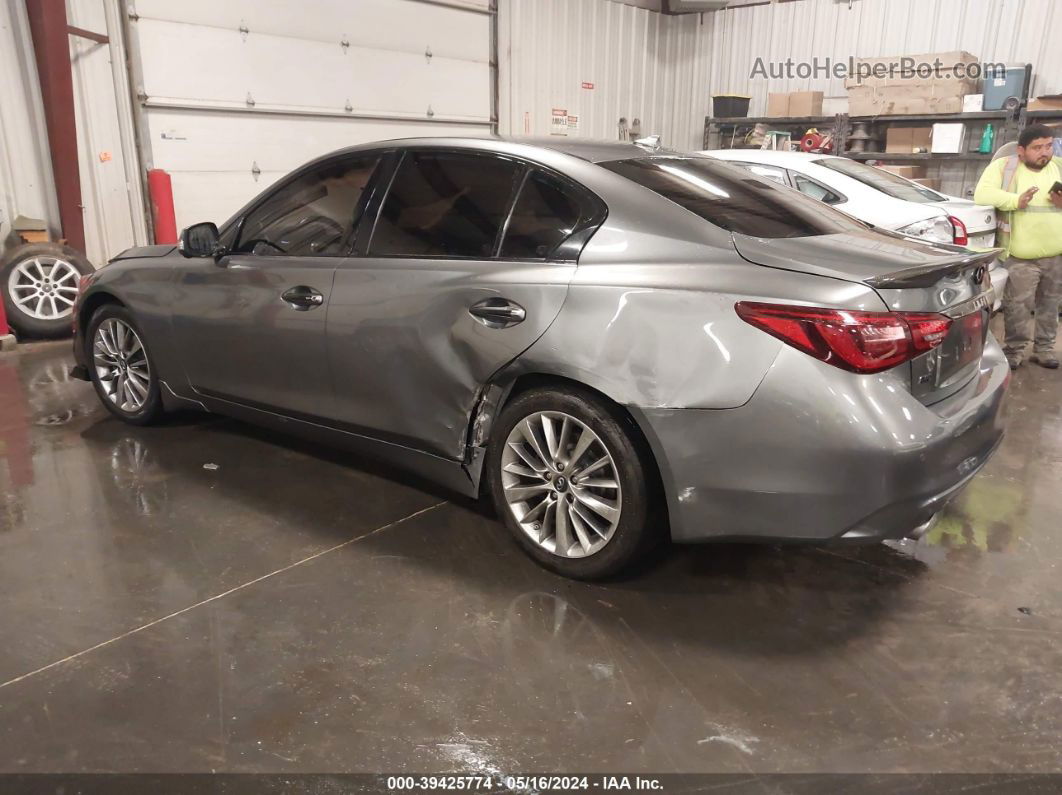 2019 Infiniti Q50 3.0t Signature Edition Gray vin: JN1EV7AR0KM591488