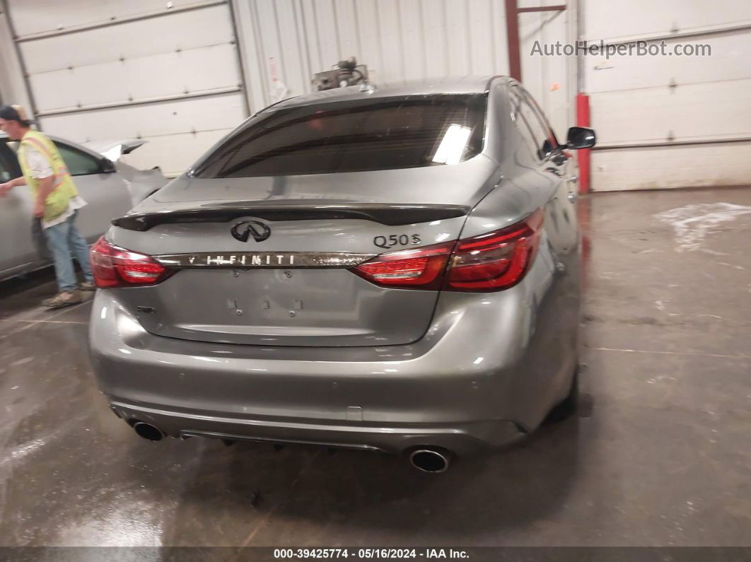 2019 Infiniti Q50 3.0t Signature Edition Gray vin: JN1EV7AR0KM591488