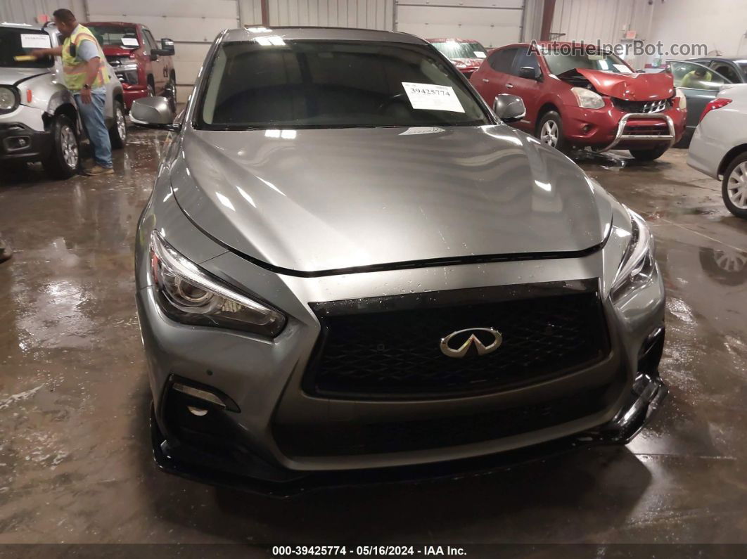 2019 Infiniti Q50 3.0t Signature Edition Gray vin: JN1EV7AR0KM591488