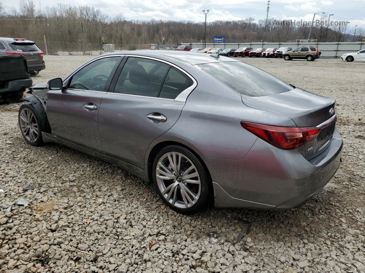 2019 Infiniti Q50 Luxe Серебряный vin: JN1EV7AR0KM591569