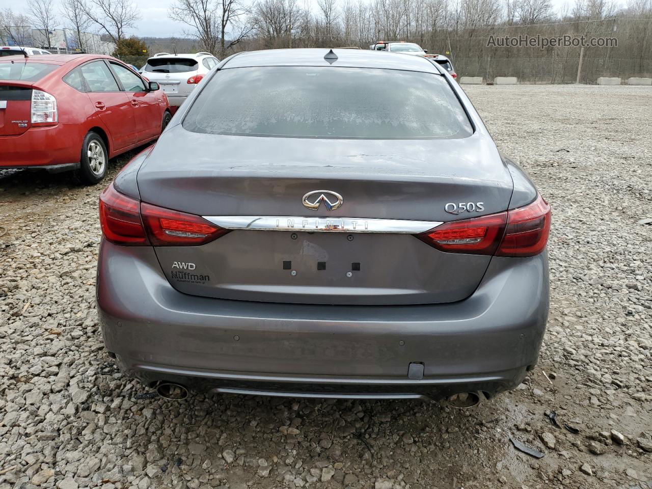 2019 Infiniti Q50 Luxe Серебряный vin: JN1EV7AR0KM591569