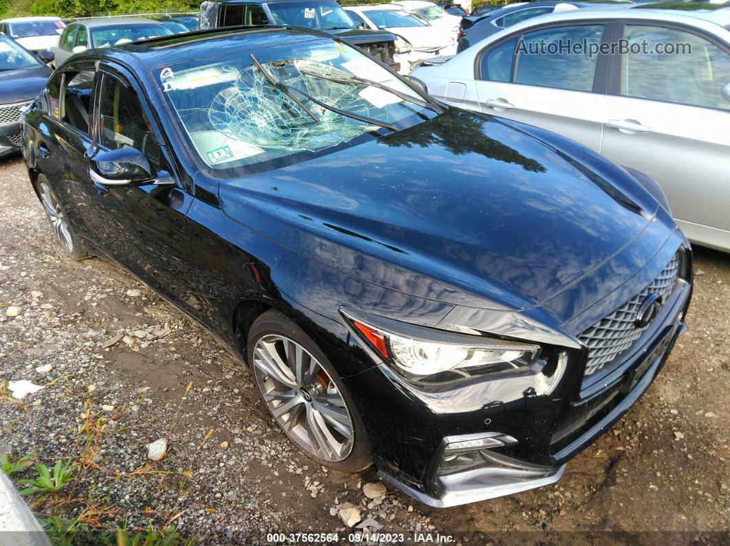 2019 Infiniti Q50 3.0t Sport Черный vin: JN1EV7AR0KM592799