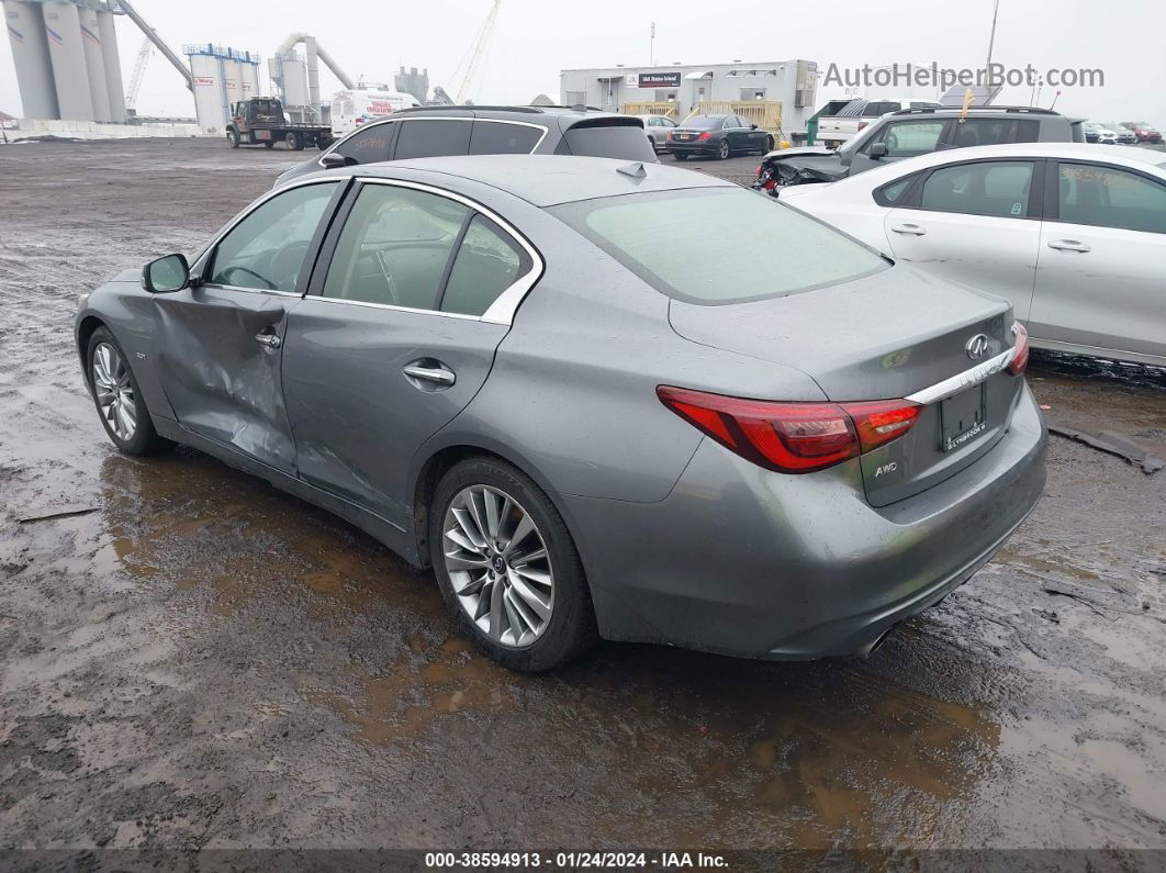 2019 Infiniti Q50 3.0t Luxe Gray vin: JN1EV7AR0KM592835