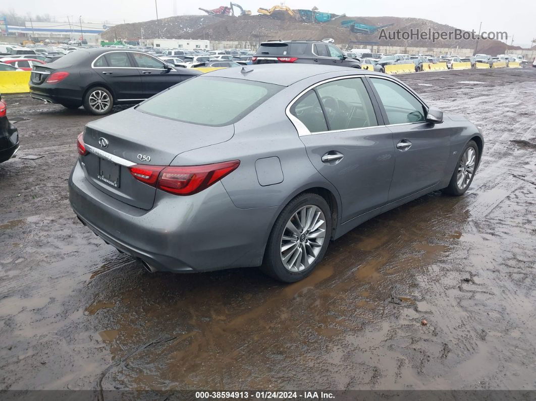 2019 Infiniti Q50 3.0t Luxe Gray vin: JN1EV7AR0KM592835