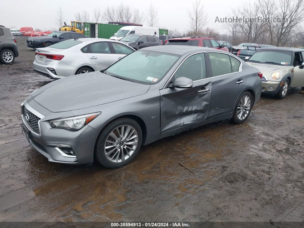 2019 Infiniti Q50 3.0t Luxe Gray vin: JN1EV7AR0KM592835