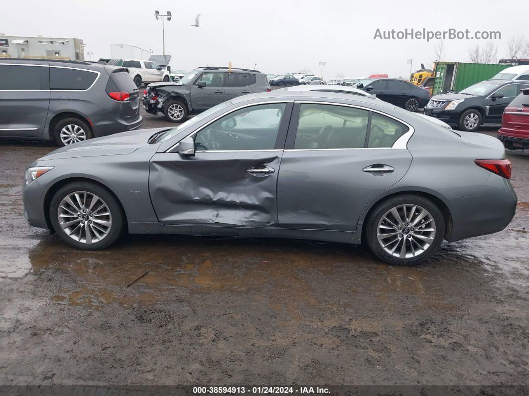 2019 Infiniti Q50 3.0t Luxe Gray vin: JN1EV7AR0KM592835