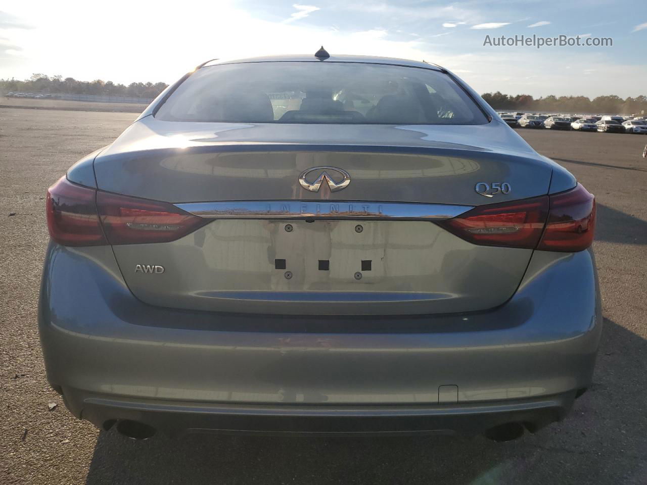 2019 Infiniti Q50 Luxe Серый vin: JN1EV7AR0KM593838