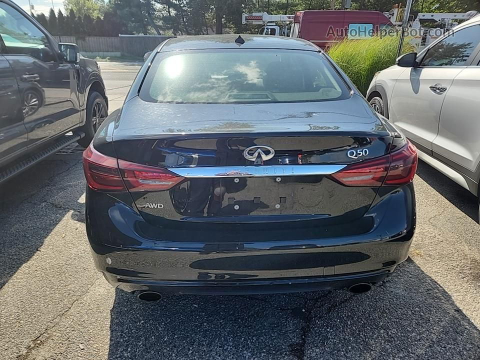 2019 Infiniti Q50 3.0t Luxe Черный vin: JN1EV7AR0KM594181