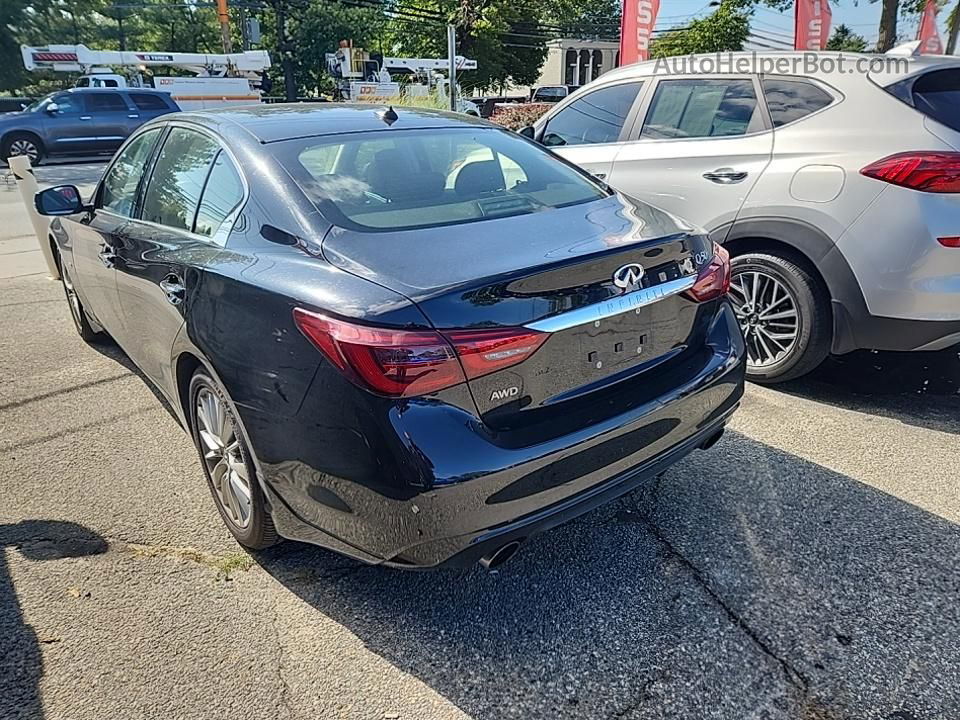 2019 Infiniti Q50 3.0t Luxe Черный vin: JN1EV7AR0KM594181