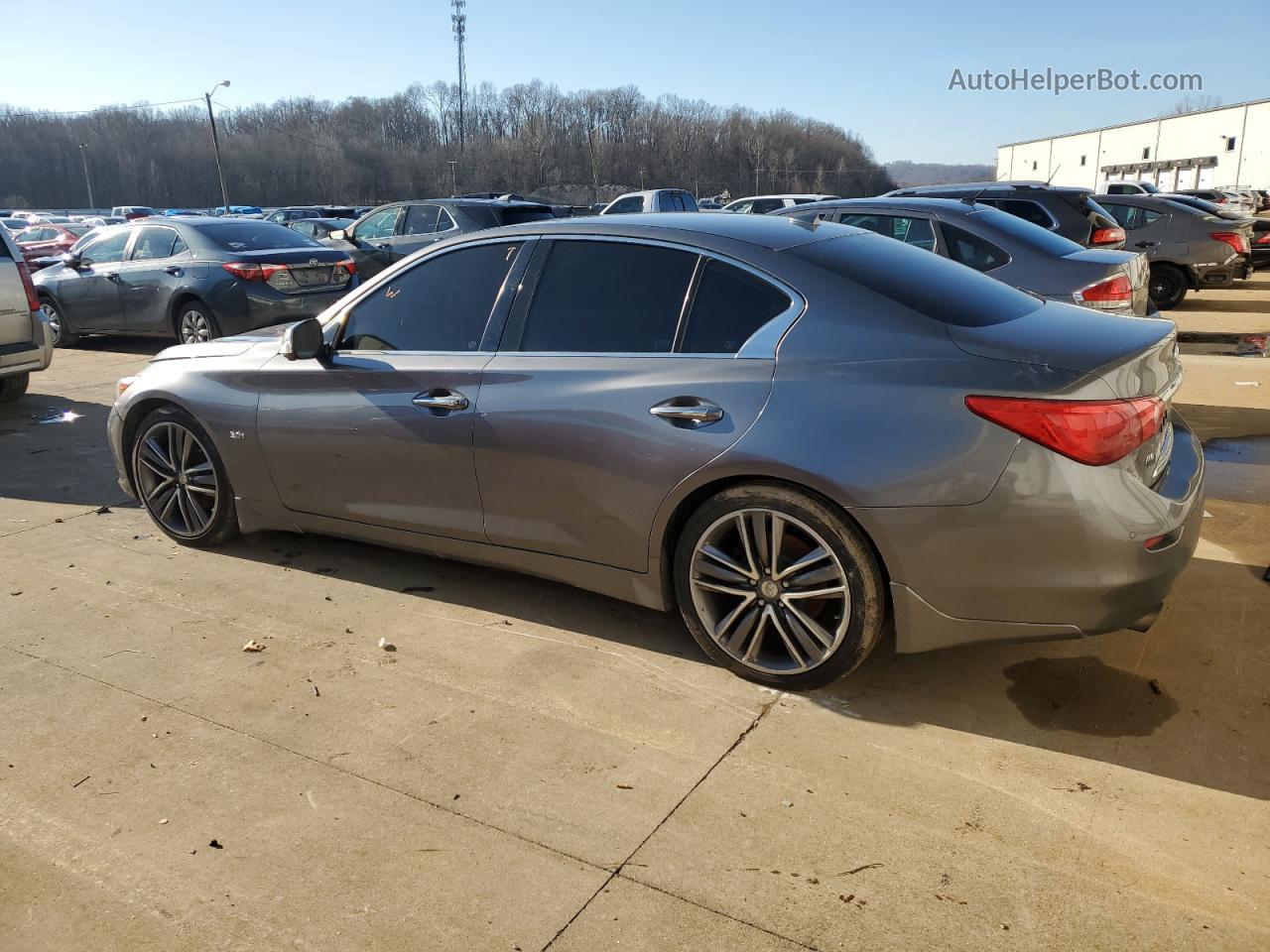 2016 Infiniti Q50 Premium Gray vin: JN1EV7AR1GM340681