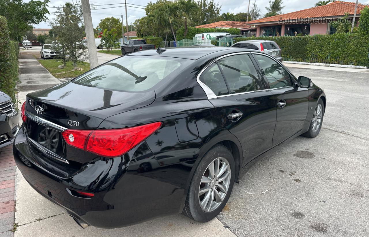 2016 Infiniti Q50 Premium Черный vin: JN1EV7AR1GM343693