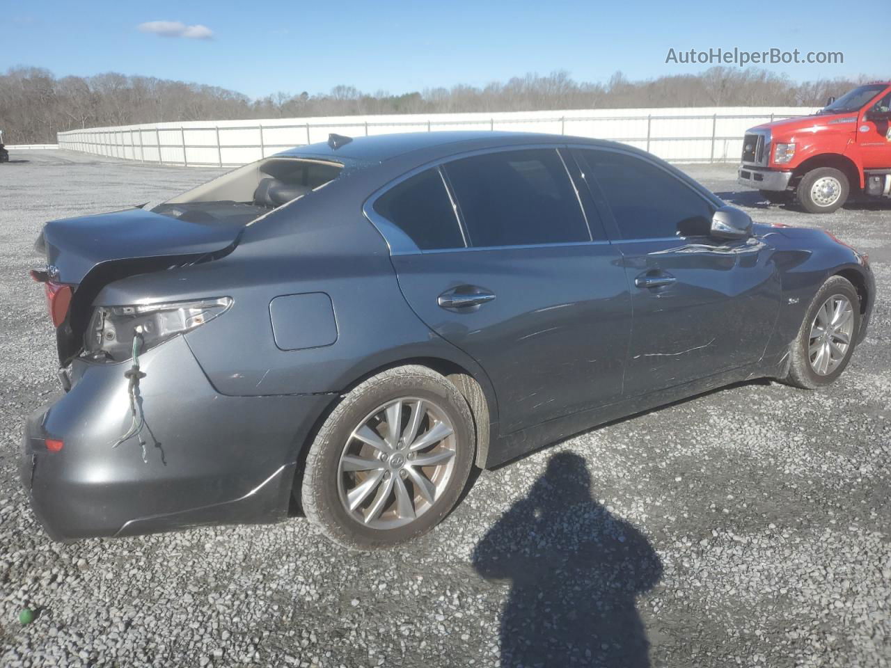 2016 Infiniti Q50 Premium Серый vin: JN1EV7AR1GM345380