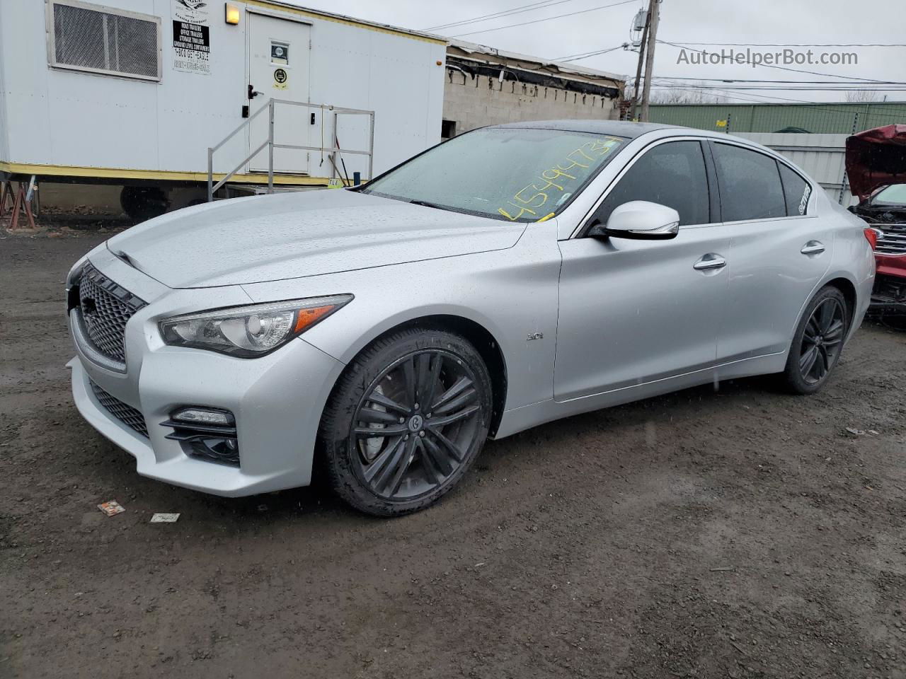 2016 Infiniti Q50 Premium Серебряный vin: JN1EV7AR1GM345721