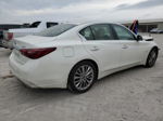 2018 Infiniti Q50 Luxe White vin: JN1EV7AR1JM435104