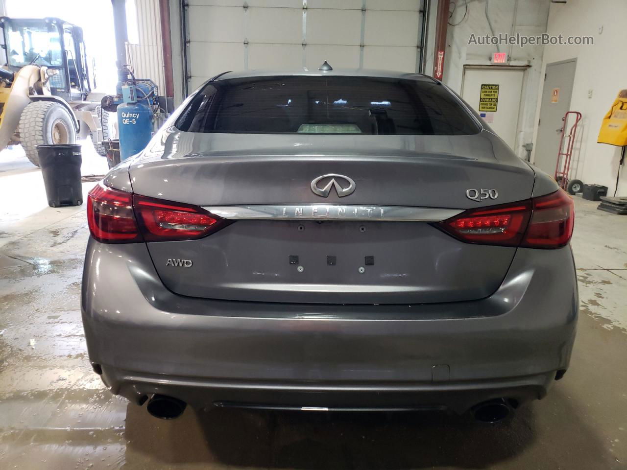 2018 Infiniti Q50 Luxe Gray vin: JN1EV7AR1JM435166