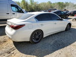 2018 Infiniti Q50 Luxe White vin: JN1EV7AR1JM436138