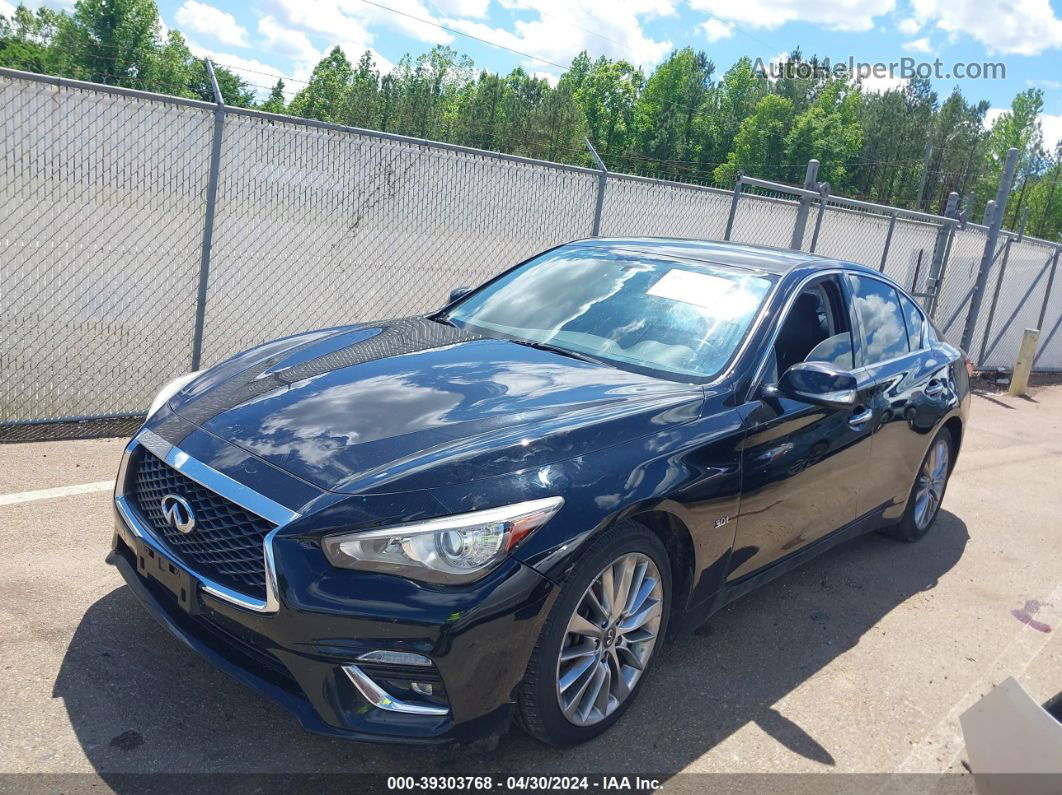 2018 Infiniti Q50 3.0t Luxe Black vin: JN1EV7AR1JM436172