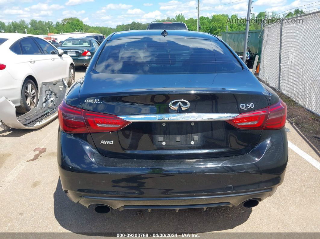 2018 Infiniti Q50 3.0t Luxe Black vin: JN1EV7AR1JM436172