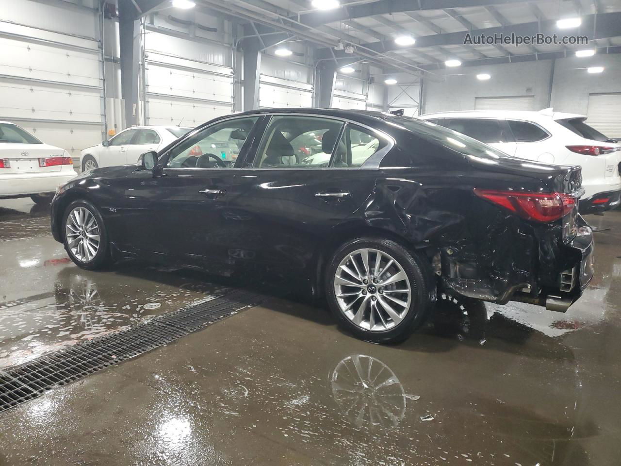 2018 Infiniti Q50 Luxe Black vin: JN1EV7AR1JM437760