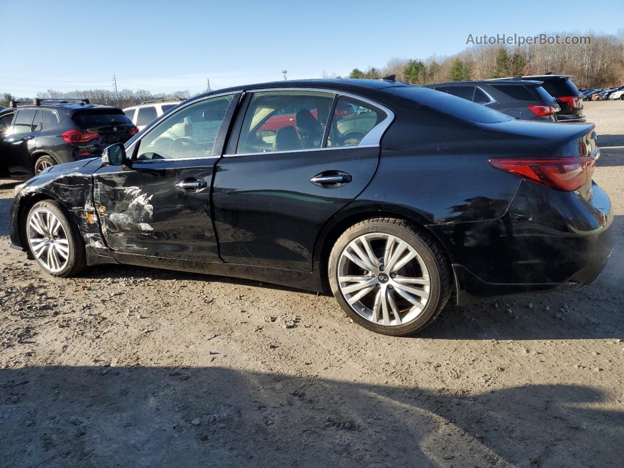 2018 Infiniti Q50 Luxe Black vin: JN1EV7AR1JM439086