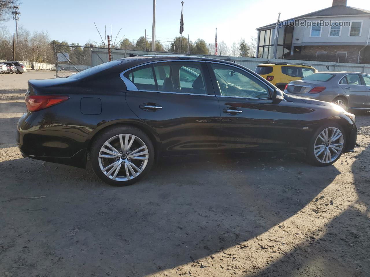 2018 Infiniti Q50 Luxe Black vin: JN1EV7AR1JM439086