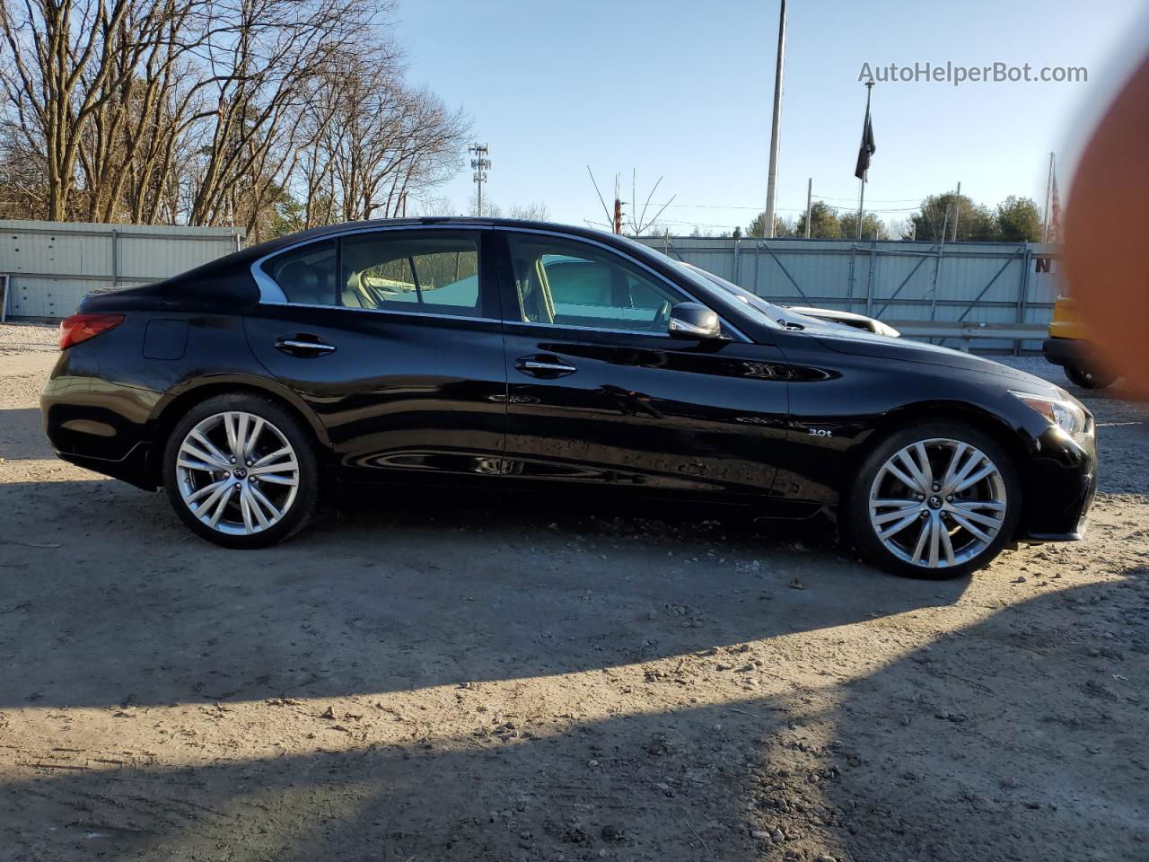 2018 Infiniti Q50 Luxe Black vin: JN1EV7AR1JM439086