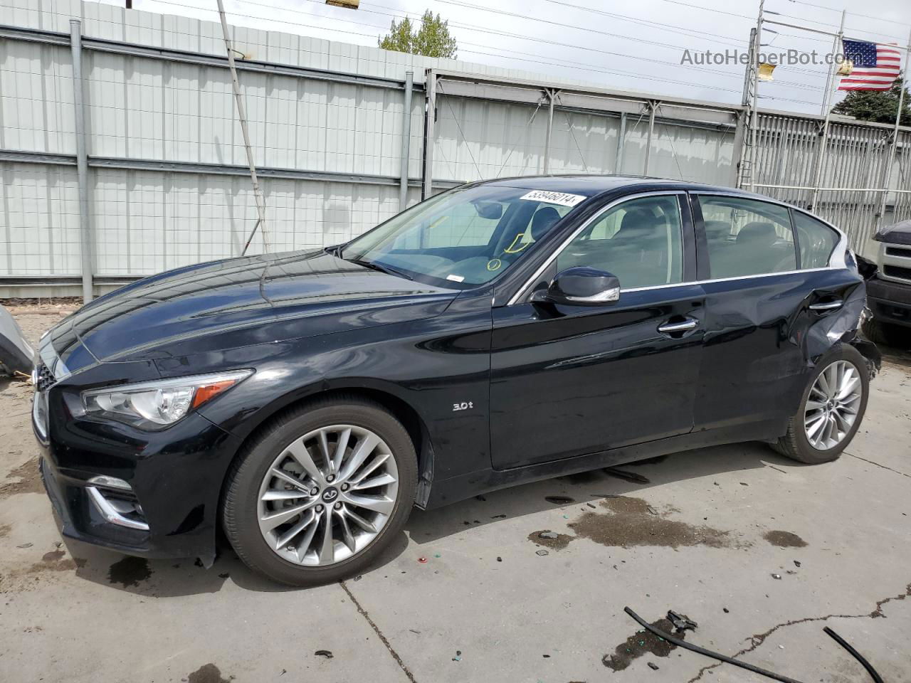 2018 Infiniti Q50 Luxe Black vin: JN1EV7AR1JM440383