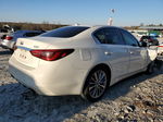 2018 Infiniti Q50 Luxe White vin: JN1EV7AR1JM442487