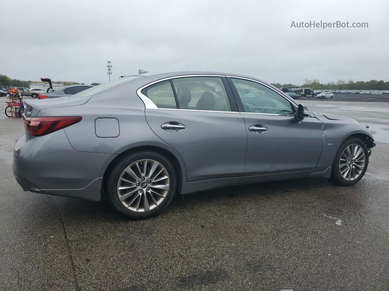 2018 Infiniti Q50 Luxe Silver vin: JN1EV7AR1JM611262