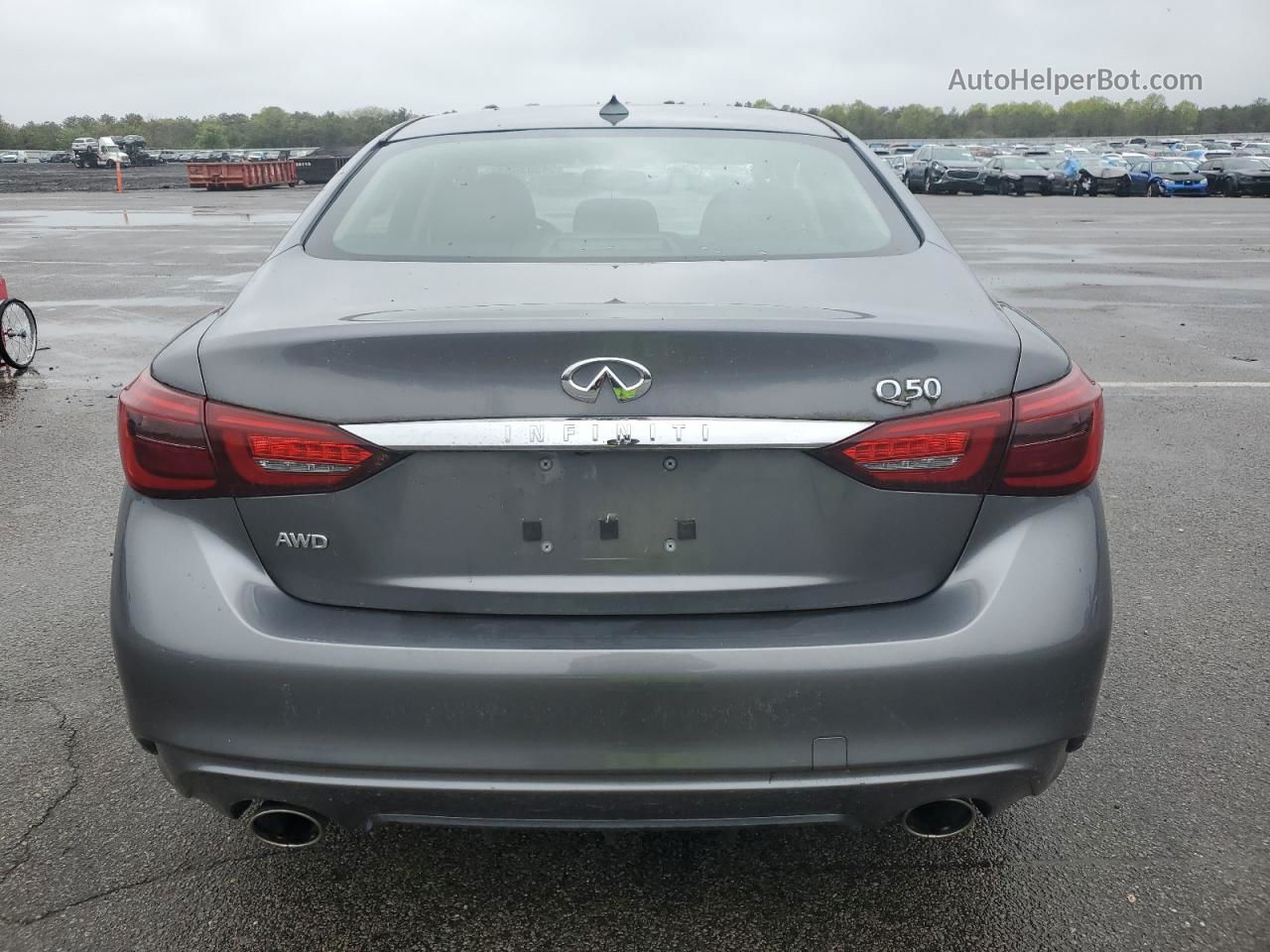 2018 Infiniti Q50 Luxe Silver vin: JN1EV7AR1JM611262