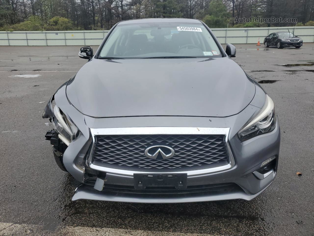 2018 Infiniti Q50 Luxe Silver vin: JN1EV7AR1JM611262