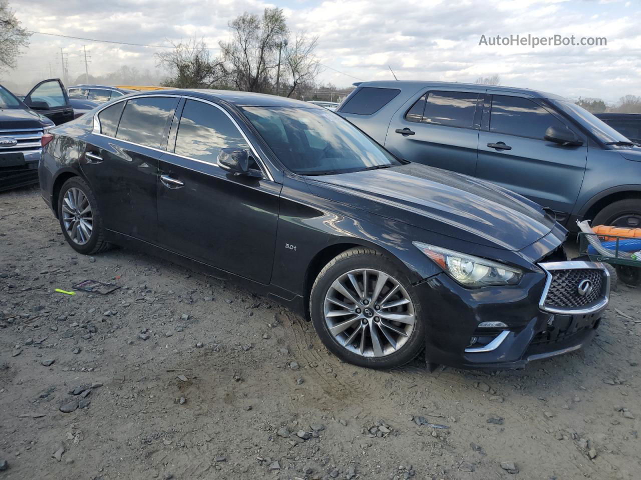 2018 Infiniti Q50 Luxe Black vin: JN1EV7AR1JM611505