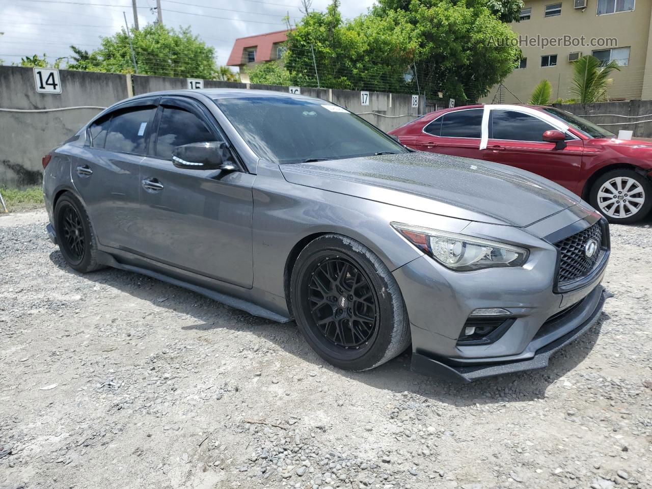 2018 Infiniti Q50 Luxe Gray vin: JN1EV7AR1JM611696