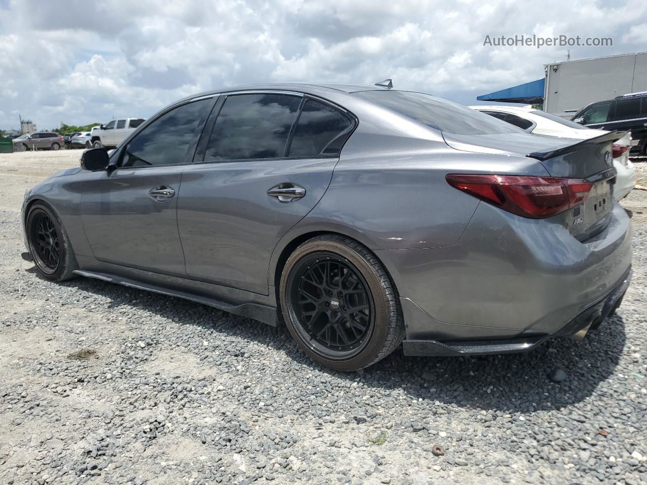 2018 Infiniti Q50 Luxe Серый vin: JN1EV7AR1JM611696