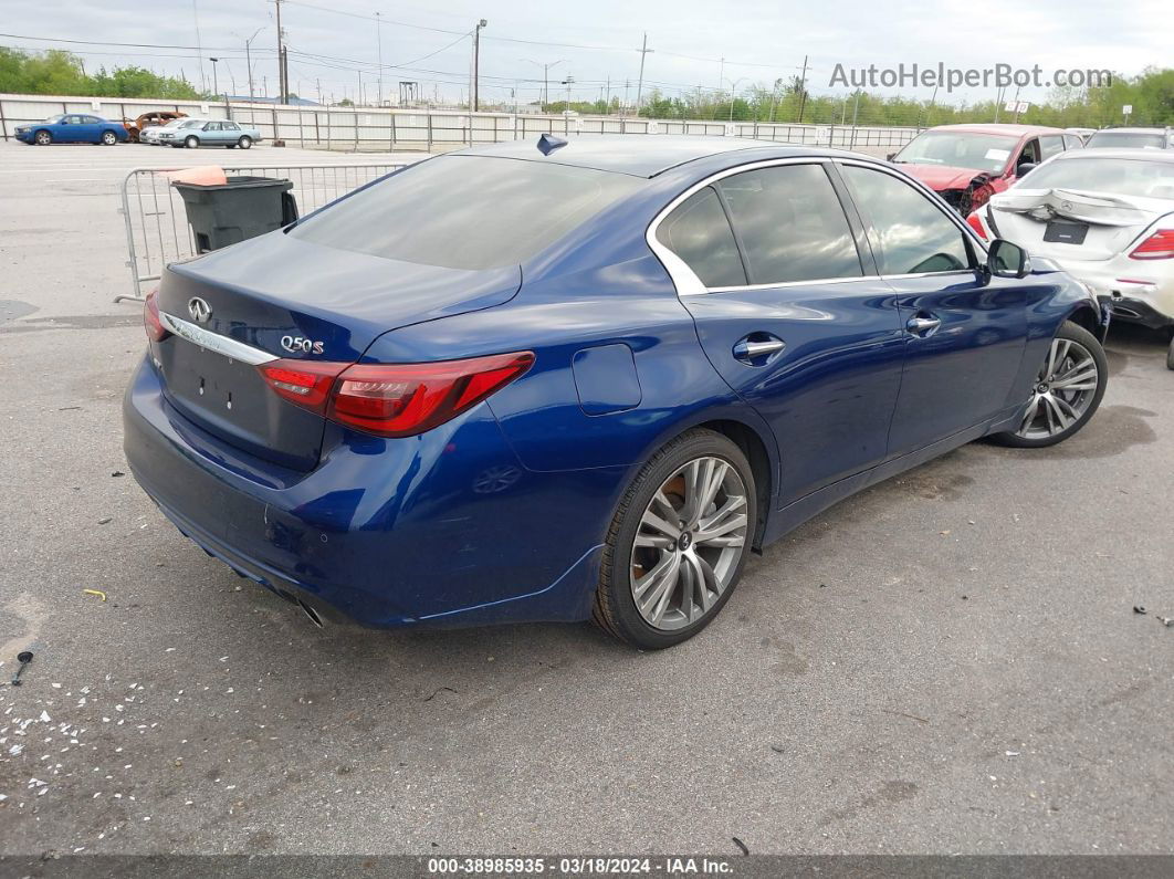 2019 Infiniti Q50 3.0t Sport Синий vin: JN1EV7AR1KM551372