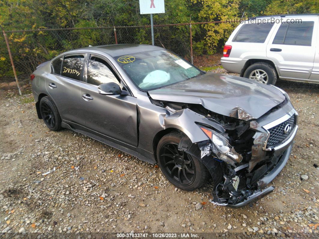 2019 Infiniti Q50 3.0t Luxe Gray vin: JN1EV7AR1KM552974