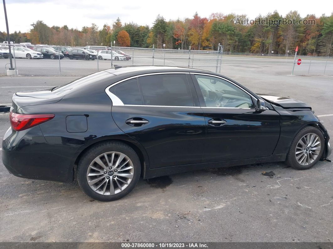 2019 Infiniti Q50 3.0t Luxe Черный vin: JN1EV7AR1KM553557