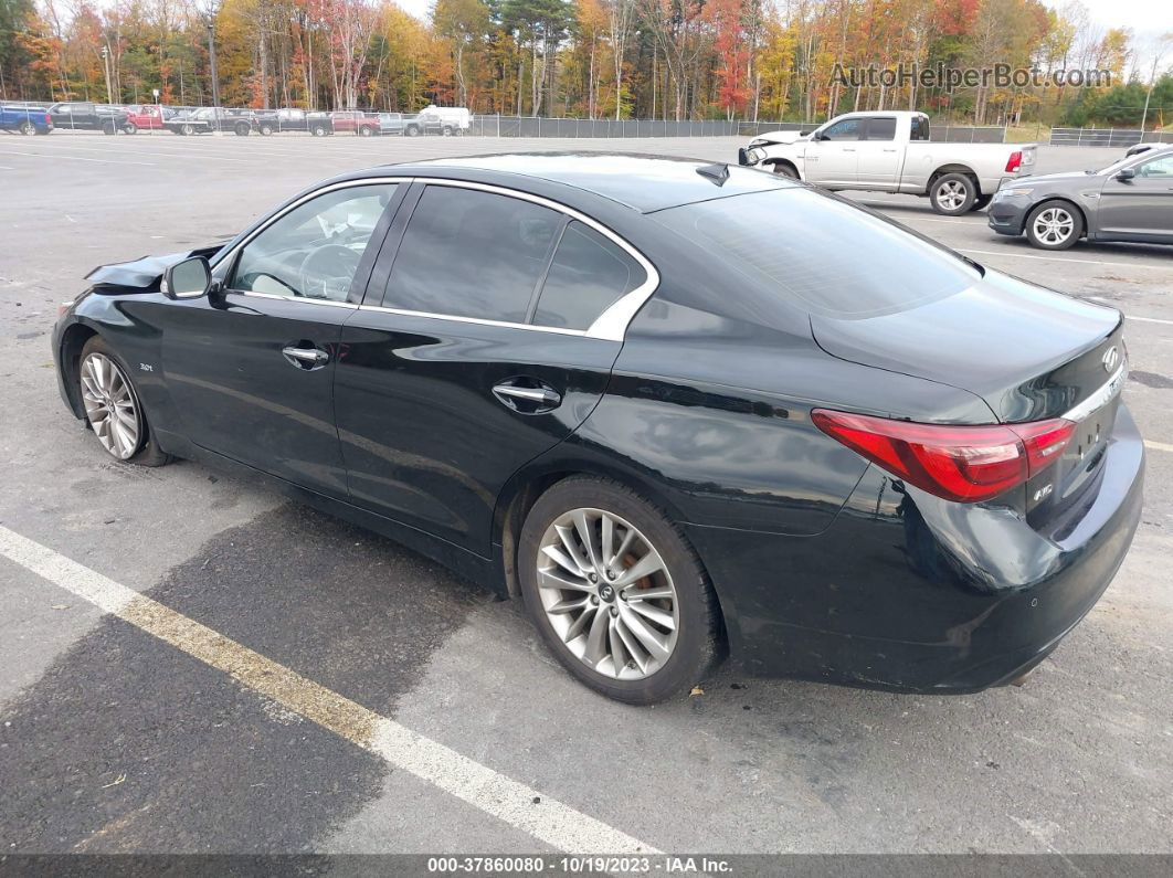 2019 Infiniti Q50 3.0t Luxe Черный vin: JN1EV7AR1KM553557