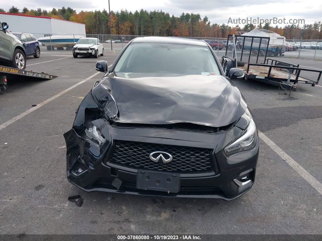 2019 Infiniti Q50 3.0t Luxe Черный vin: JN1EV7AR1KM553557