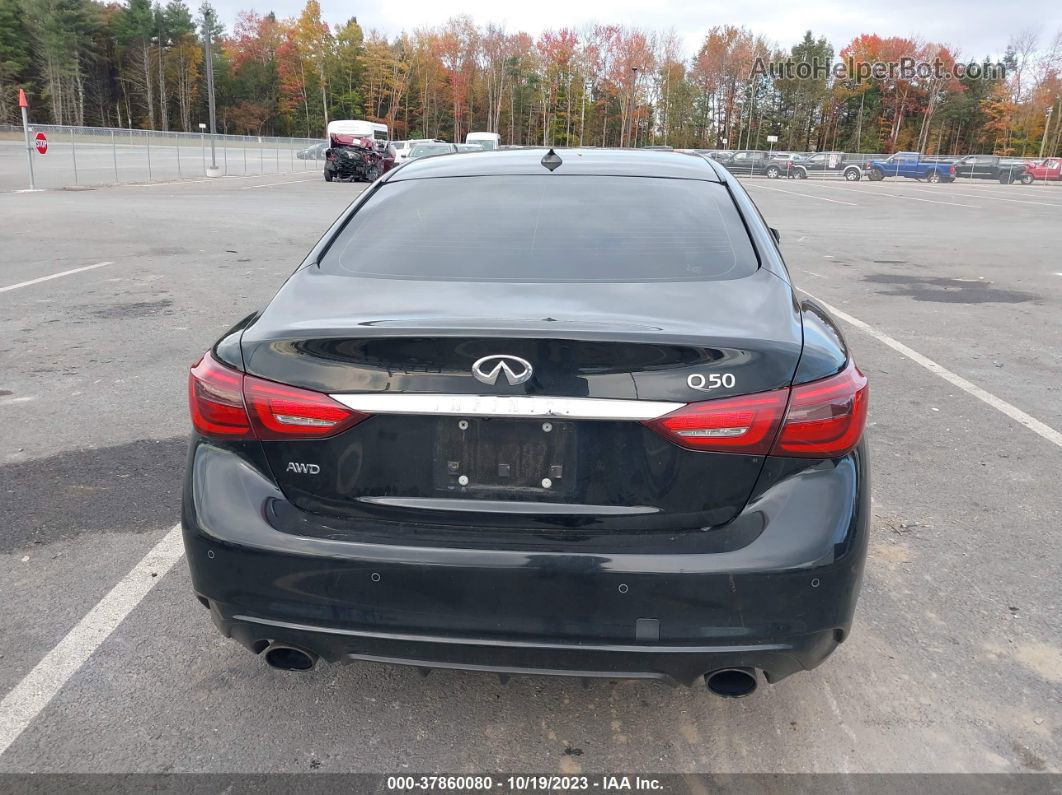 2019 Infiniti Q50 3.0t Luxe Черный vin: JN1EV7AR1KM553557