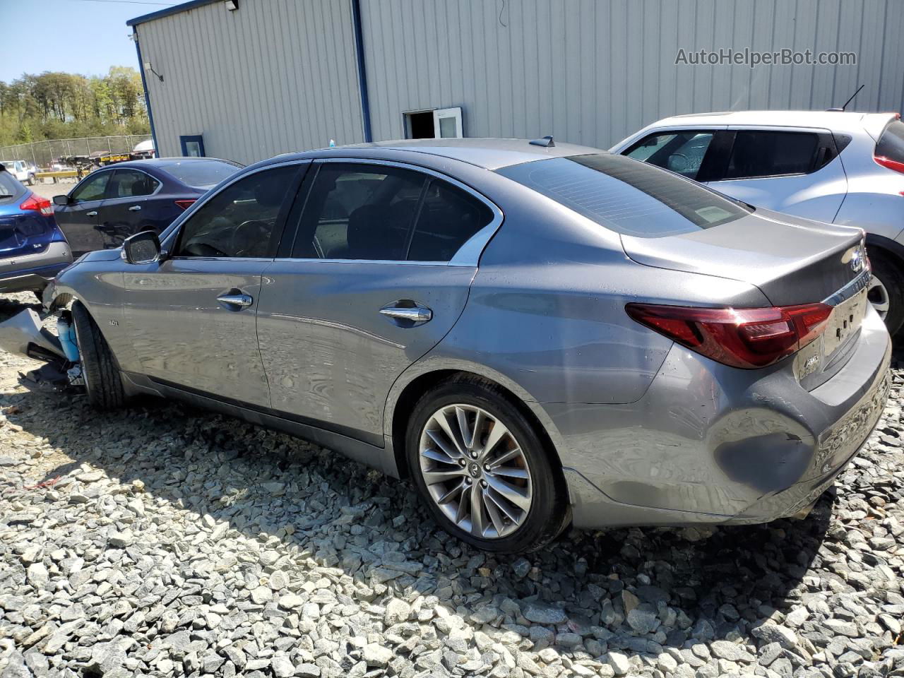 2019 Infiniti Q50 Luxe Серый vin: JN1EV7AR1KM553817