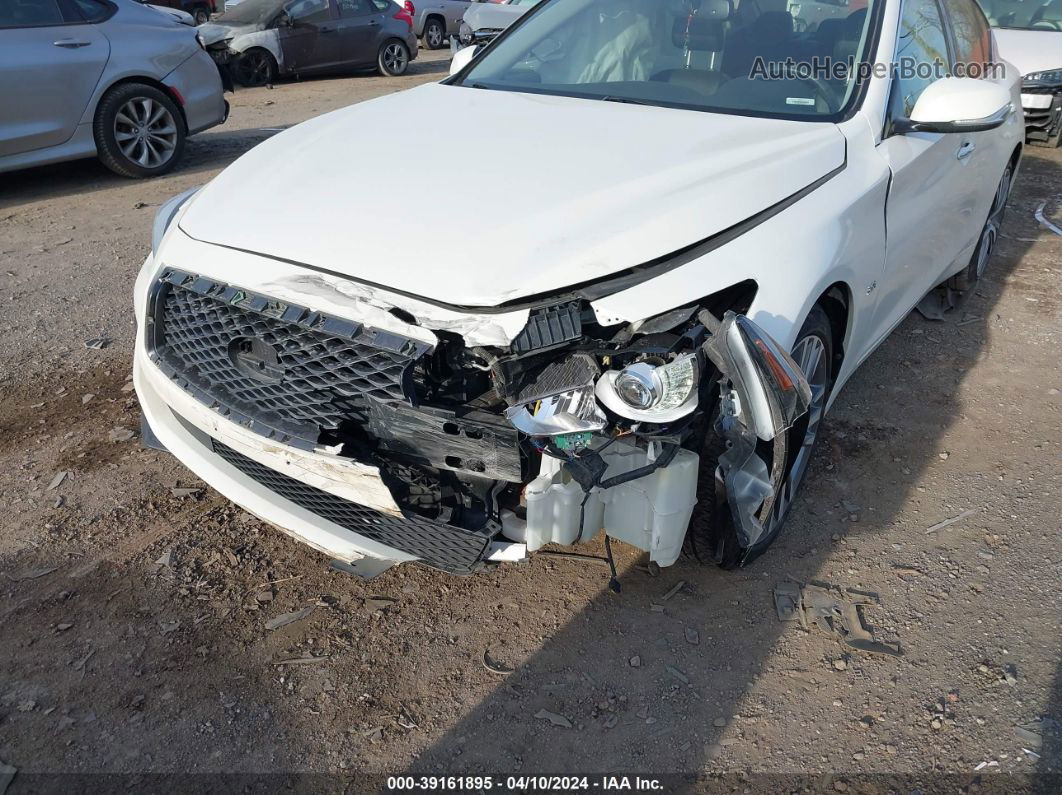 2019 Infiniti Q50 3.0t Luxe/3.0t Signature Edition/3.0t Sport White vin: JN1EV7AR1KM553896