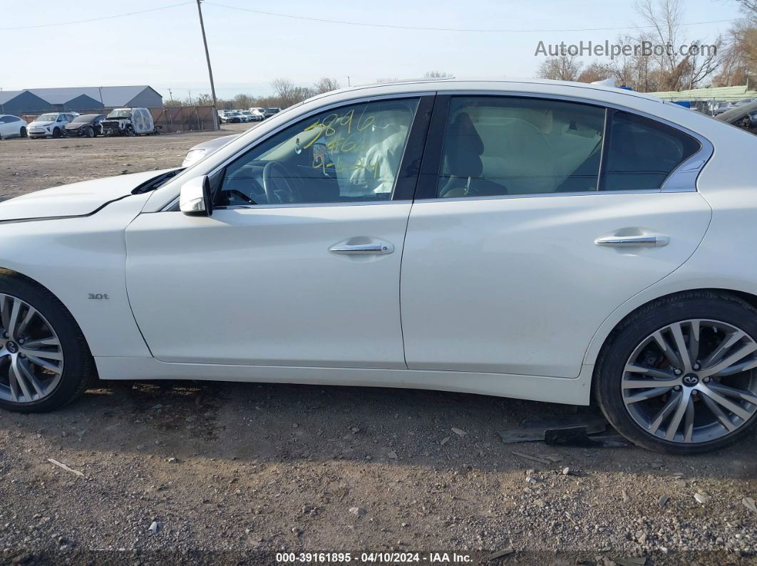 2019 Infiniti Q50 3.0t Luxe/3.0t Signature Edition/3.0t Sport White vin: JN1EV7AR1KM553896