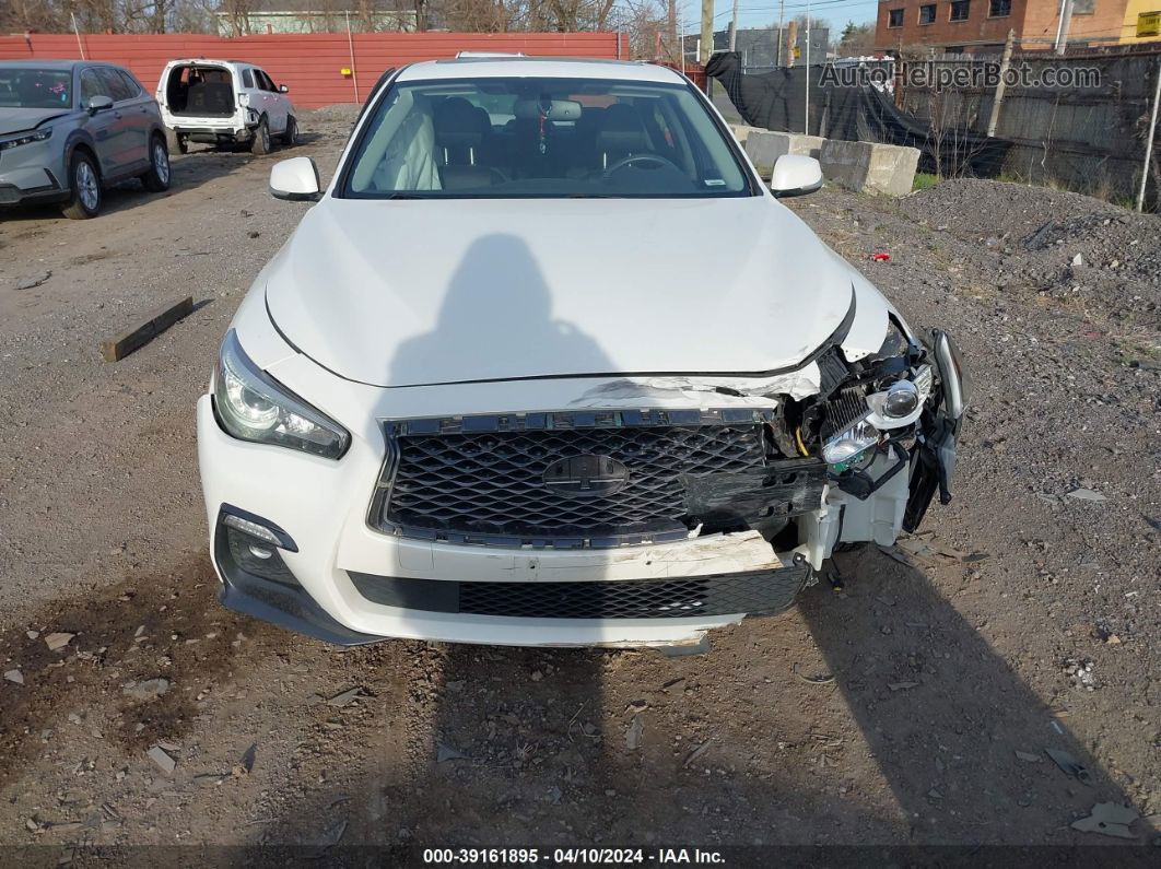 2019 Infiniti Q50 3.0t Luxe/3.0t Signature Edition/3.0t Sport White vin: JN1EV7AR1KM553896