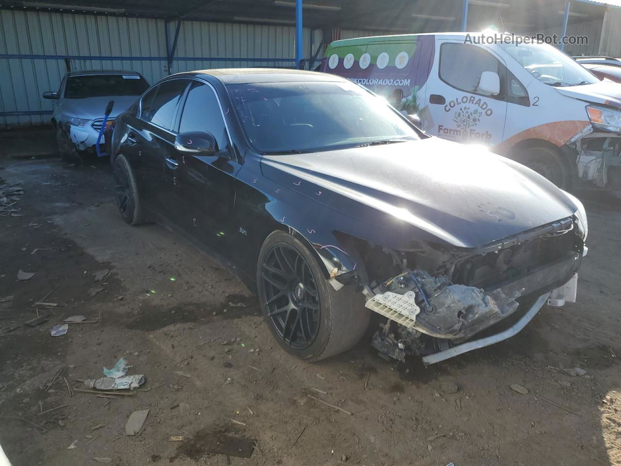 2019 Infiniti Q50 Luxe Black vin: JN1EV7AR1KM554854