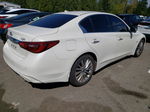 2019 Infiniti Q50 Luxe White vin: JN1EV7AR1KM556569