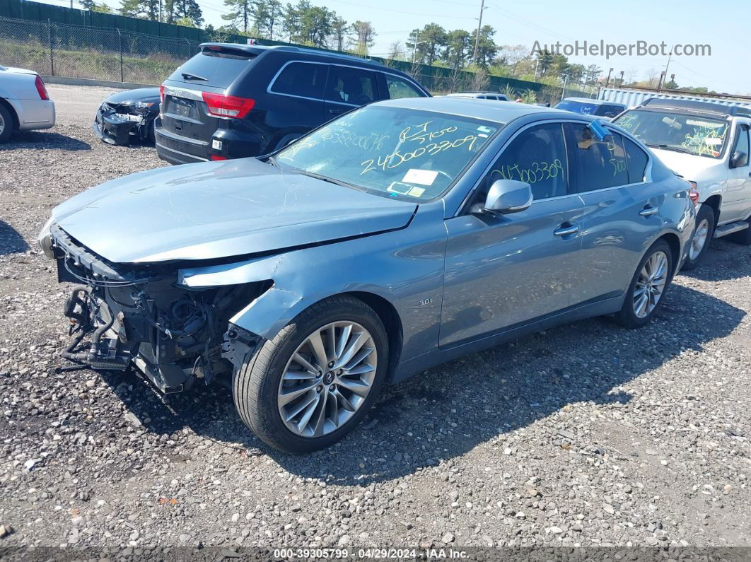 2019 Infiniti Q50 3.0t Luxe Gray vin: JN1EV7AR1KM556832