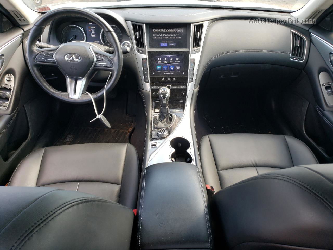 2019 Infiniti Q50 Luxe Silver vin: JN1EV7AR1KM593184