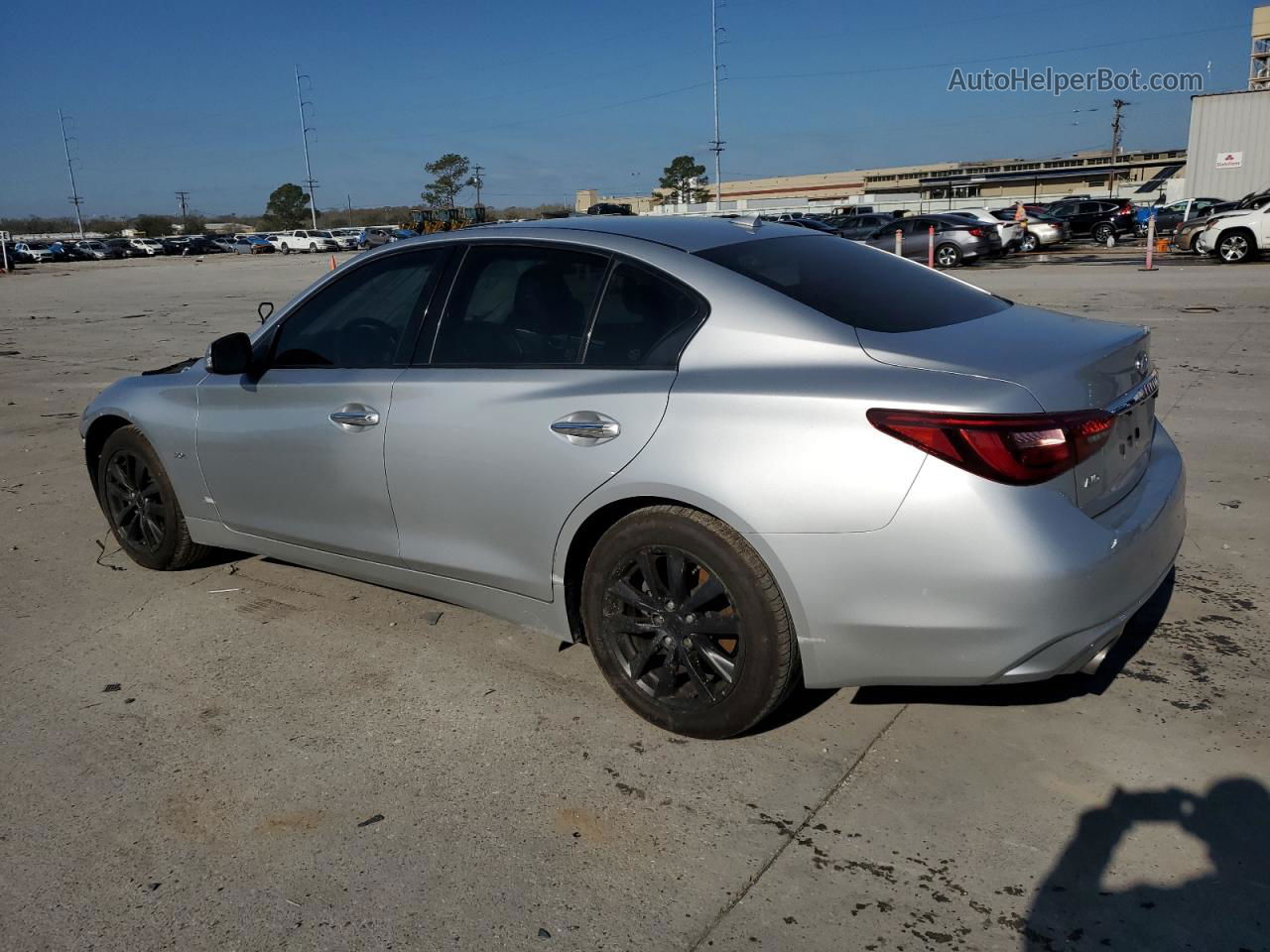 2019 Infiniti Q50 Luxe Silver vin: JN1EV7AR1KM593489