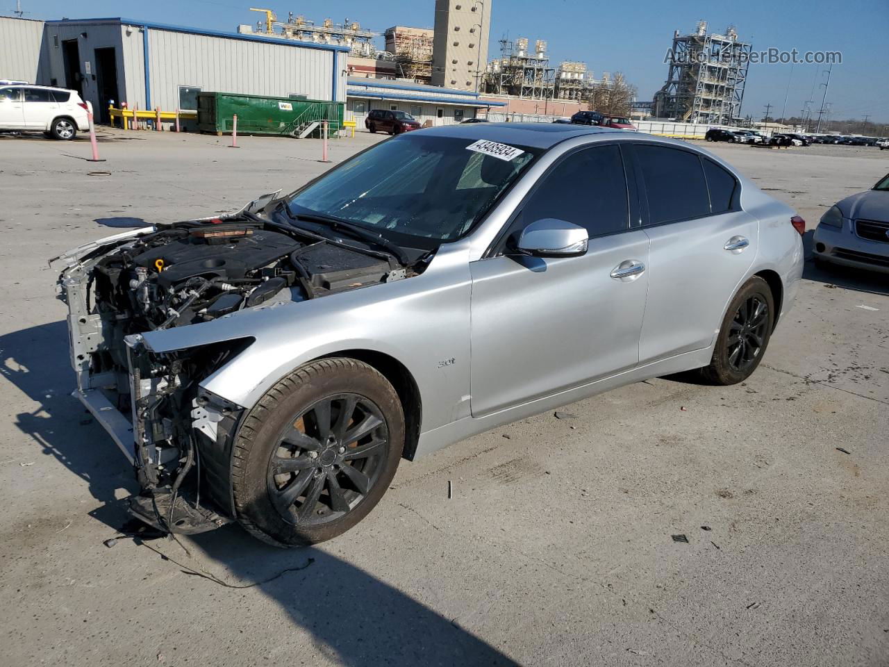 2019 Infiniti Q50 Luxe Silver vin: JN1EV7AR1KM593489